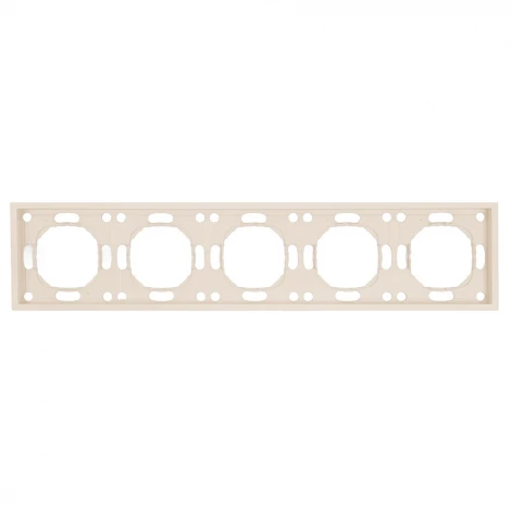 Рамка на 5 постов (кашемир, soft touch) Stekker Эмили 49914