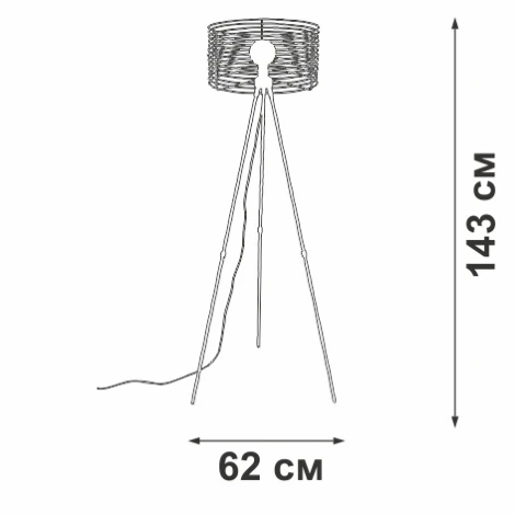 Торшер на треноге Vitaluce V3099-1/1P (220V)