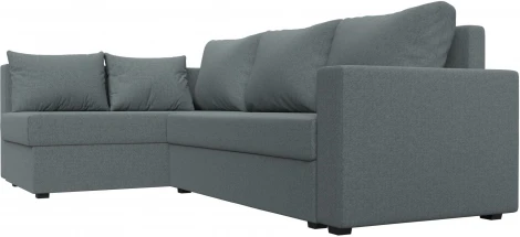 Диван угловой Мансберг левый угол (Серый/Рогожка) Лига Диванов арт.121538L