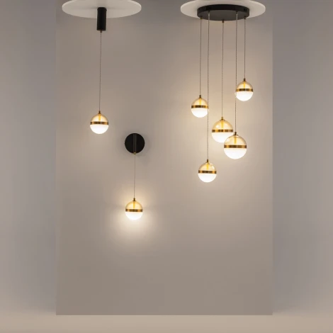 Подвесной светильник Maytoni Area MOD295PL-L60BBS3K (LED, 220V, на проводе, шарики)