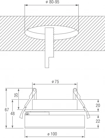 Встраиваемый светильник Donolux Sun DL18961R12W1W (LED, 220V, круглые)