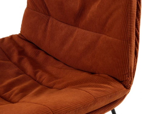 Обеденный стул Vitra ОГОГО Обстановочка! (Вельвет/Терракотовый,Черный) арт.930823