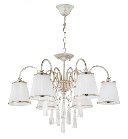 Подвесная люстра Crystal Lux OFELIA SP-PL6 WHITE