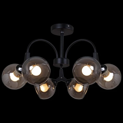 Потолочная люстра на штанге Reluce 01268-0.3-06 BK+CR (220V)