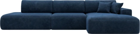 Диван угловой Лига-036 НПБ Модерн Лонг правый угол Лига Диванов (Велюр) арт.127747