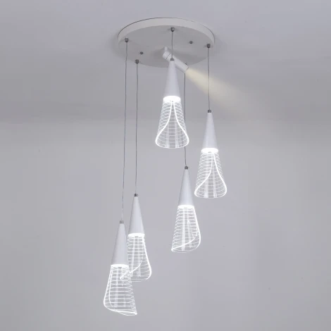 Подвесной светильник светодиодный с регулировкой цветовой температуры LED4U LED4U L7106-6 WТ