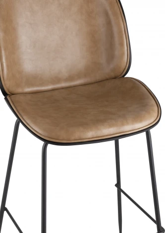 Стул барный Beetle PU со спинкой бежевый 2 шт Stool Group (арт.УТ000038315)