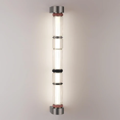 Настенный светильник Odeon Light Collier 5456/18WL темный сатин.никель/терракот/черный LED 22W 4000K