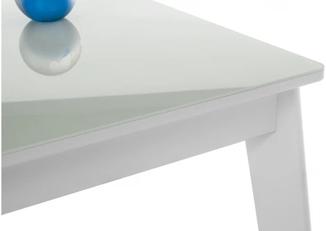 Стол стеклянный Арья 120 белый / шагрень белая 483880 Woodville