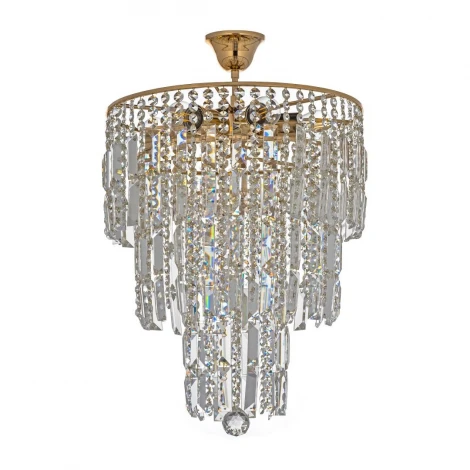 Подвесная люстра Arti Lampadari Napoli E 1.5.38.501 G (220V, хрусталь)