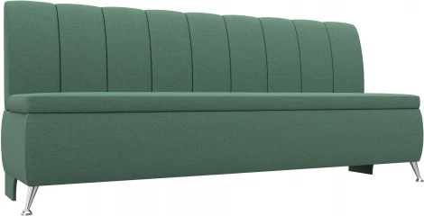 Диван кухонный прямой Кантри (Зеленый/Рогожка) Лига Диванов арт.123745