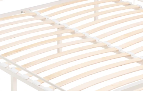 Полутораспальная кровать Woodville Рейк 140х200 белая 403026