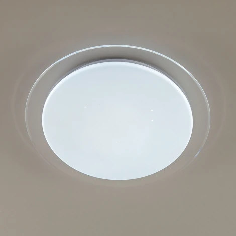 Потолочный светильник RGB круглый Citilux Спутник CL734330G (LED, 220V, пульт управления, круглые, звездное небо)