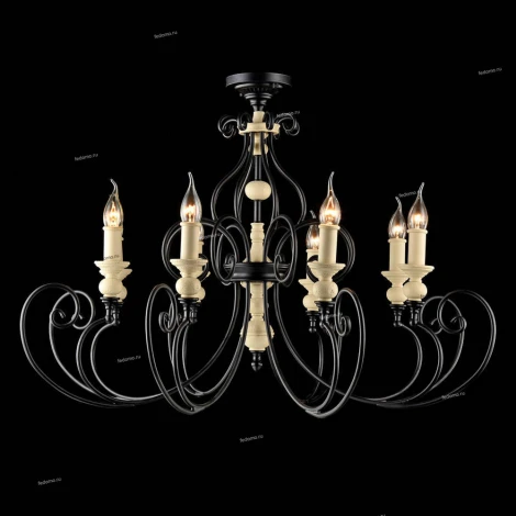 Подвесная люстра Maytoni Karina H631-PL-08-B (220V, на цепи, подсвечник, свеча)