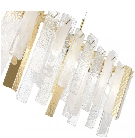 Подвесная люстра ST Luce Scolare SL1636.203.08 Золотистый/Белый, Золотистый E14 8*40W (220V, на тросе)