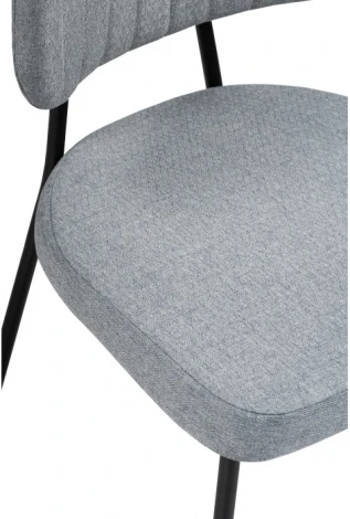 Стул Woodville на металлокаркасе Вакао серый / черный 528467