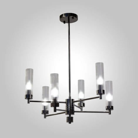 Подвесная люстра на штанге AM Group INDIGO INDIGO SP6 PEARL BLACK (220V)