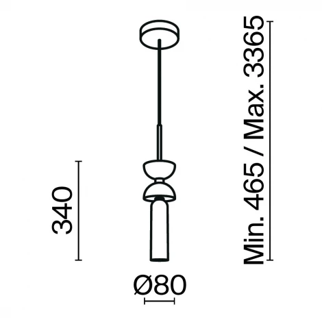Подвесной светильник Maytoni Kyoto MOD178PL-01B (220V, на проводе)