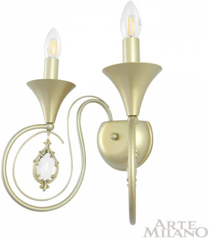 Бра Arte Milano AM349920 349920/2W CG (220V, подвески, подсвечник, свеча)
