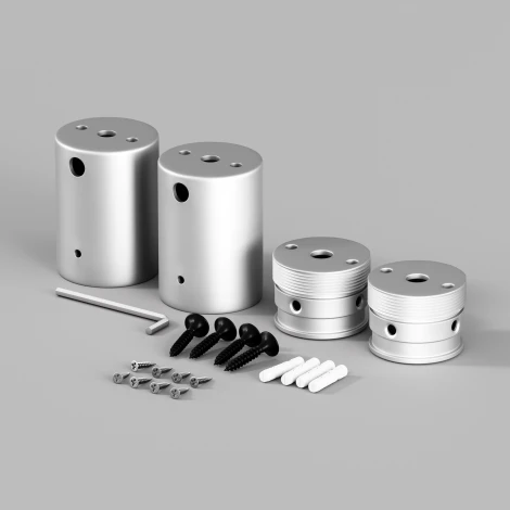 Набор для двухстороннего накладного монтажа Nemo серебро Maytoni Круглый 360° 20319