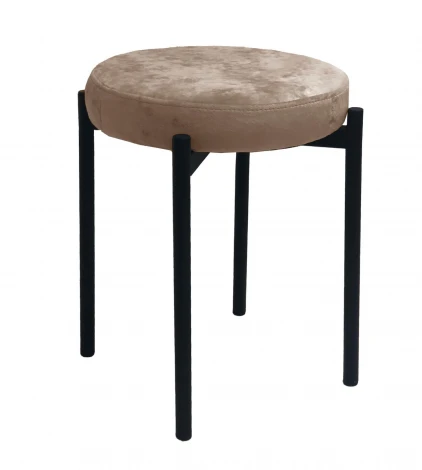 Табурет M DikLine, M05 шоколад, ножки черные арт.00-00079840