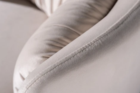 ZW-06101 Кресло поворотное велюр кремовый 76*72*71см Garda Decor