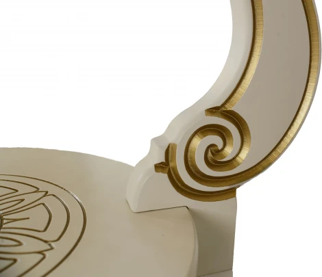 Стол журнальный Грация (С) слоновая кость/золото от фабрики Mebelik