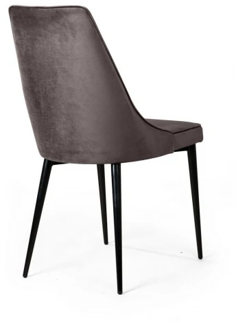 Стул Top Concept Oliver, бархат антрацит 14/ чёрный конус