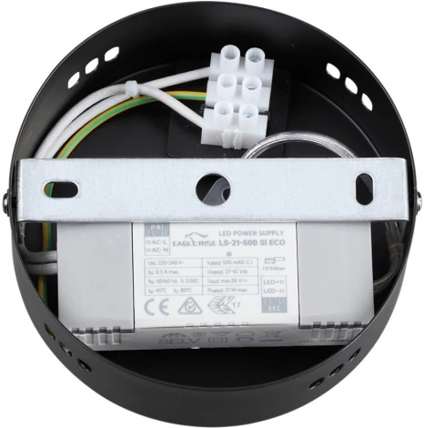 Бра Lumion Trendy 6556/15WL черный/дымчатый/металл/акрил, стекло LED 15W 4000К 220V