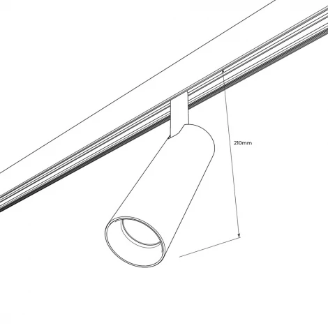 Трековый светильник магнитный 15V 48W RAUMBERG MGSPOT15Bk 3000K (LED)