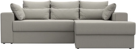 Диван угловой Майами правый угол (Бежевый/Рогожка) Лига Диванов арт.121157