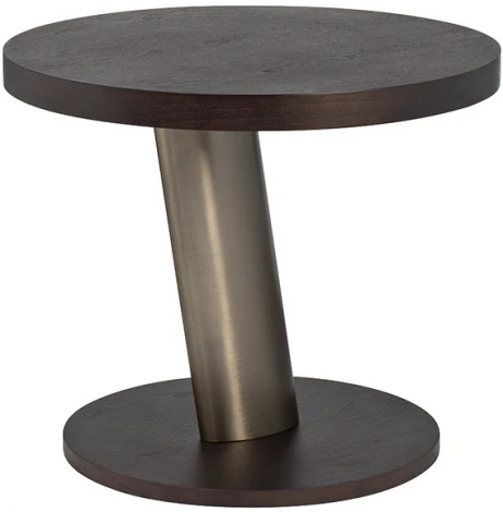 58DB-19372 Стол журнальн.Kong темный орех d70*60см Garda Decor