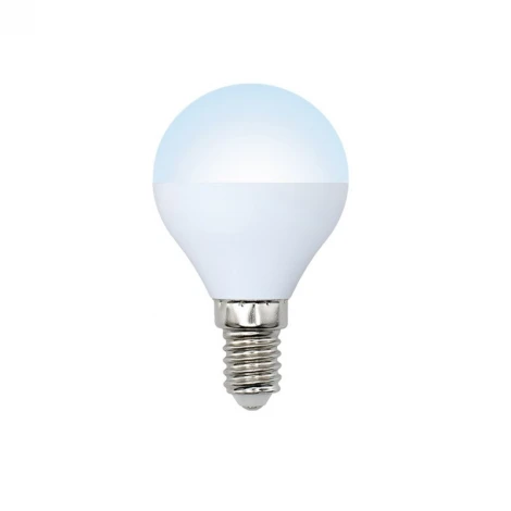 Лампочка светодиодная шар белая E14 9W 4000K Volpe LED-G45-9W/NW/E14/FR/NR
