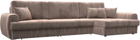 Диван угловой Лига-057 НПБ Лонг угол правый Лига Диванов (Велюр) арт.129304