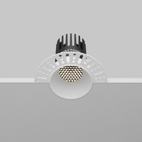 Встраиваемый светильник под гипсокартон Maytoni Dip DL119-10W-4K-TRS-W (LED, 220V, круглые)