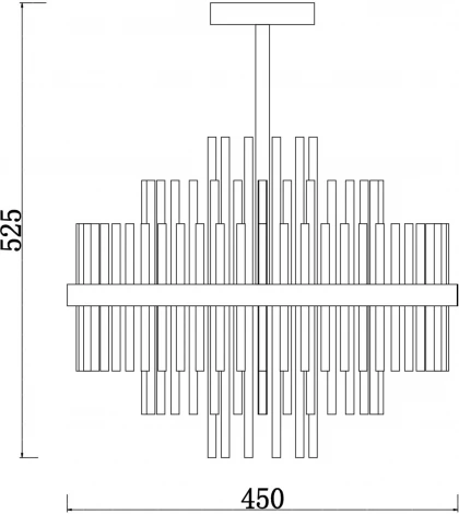 Потолочная люстра на штанге Agora FR5216PL-06BS (220V)