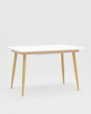 Стол обеденный Stool Group Стокгольм раскладной 120-160*80 белый УТ000003491