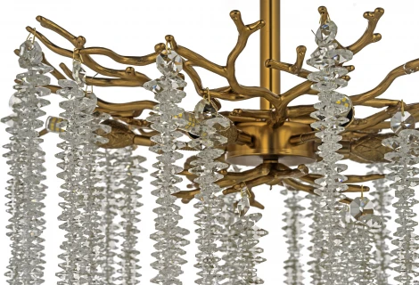 Потолочная люстра на штанге Dio D`arte Tavenna Antigue Tavenna H 1.3.46.100 A (220V, хрусталь)