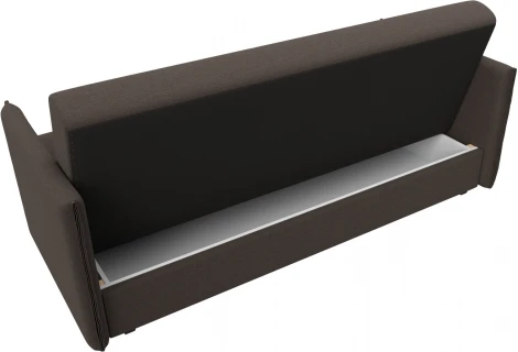 Диван-книжка Лига-018 (Коричневый/Рогожка) Лига Диванов арт.124985