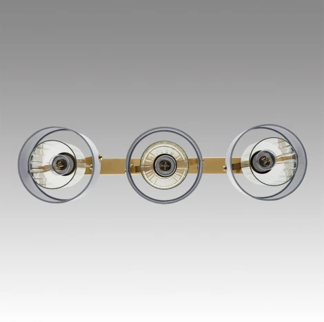 Подвесной светильник Lumion Jane 6592/3A латунь/серый, металл/текстиль, стекло E14 3*40W 220V (на проводе)