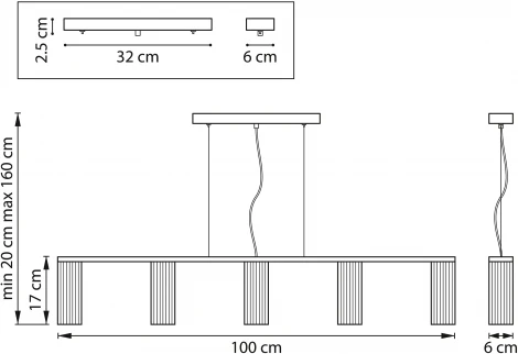 Подвесная люстра Roma 718057 (220V, на тросе, круглые)