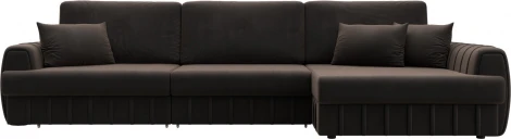 Диван угловой Лига-057 НПБ Лонг угол правый Лига Диванов (Велюр) арт.129301