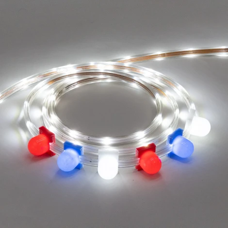 Светодиодная лента LTC Герметичная Белая 220В, SMD2835, 24LED/м, 6000К, IP65, Бухта 100м Laitcom NL-H1-2W