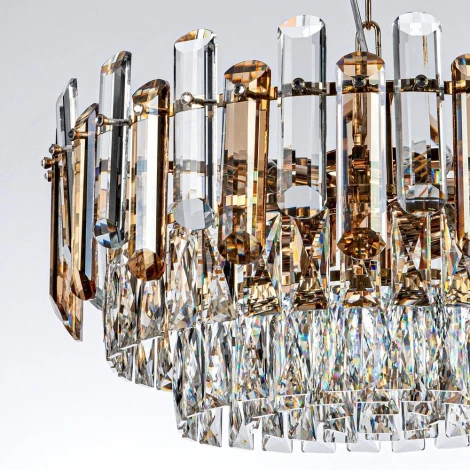 Подвесная люстра хрустальная Modelux MODELUX ML.9006.9 GD-BR