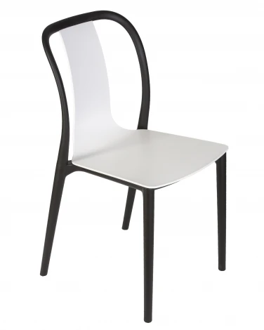 Набор 4 шт стул обеденный DOBRIN ADAM (черный/белый)