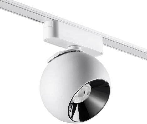 Трековый светильник Novotech Smal 359267 SHINO белый для низковольтного шинопровода IP20 LED 12W 48V 960Лм 3000К (шар)