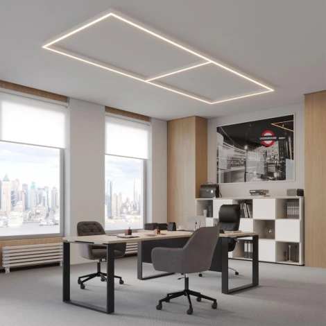 Светильник линейный линейный светодиод. с переключ. цв. температуры Novotech Fatto 359602 белый IP20 LED 20W 220V 3000К\4000К\6000К