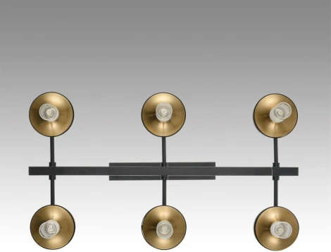 Потолочная люстра на штанге Lumion Tamaresa 8112/12 черный/бронза/прозрачный, металл/стекло G9 12*30W 220V