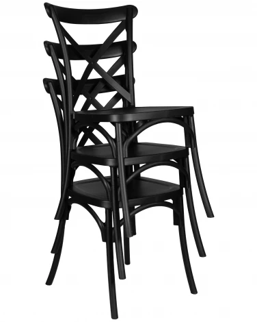 Набор 2 шт стул обеденный DOBRIN ZILAN (цвет чёрный (B-03))