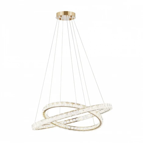 Подвесной светильник Arte Milano Venezia 311311/D800-D600 GD (регулировка яркости, LED, 220V, хрусталь, пульт управления, на тросе)